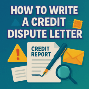 How to Write a Credit Dispute Letter